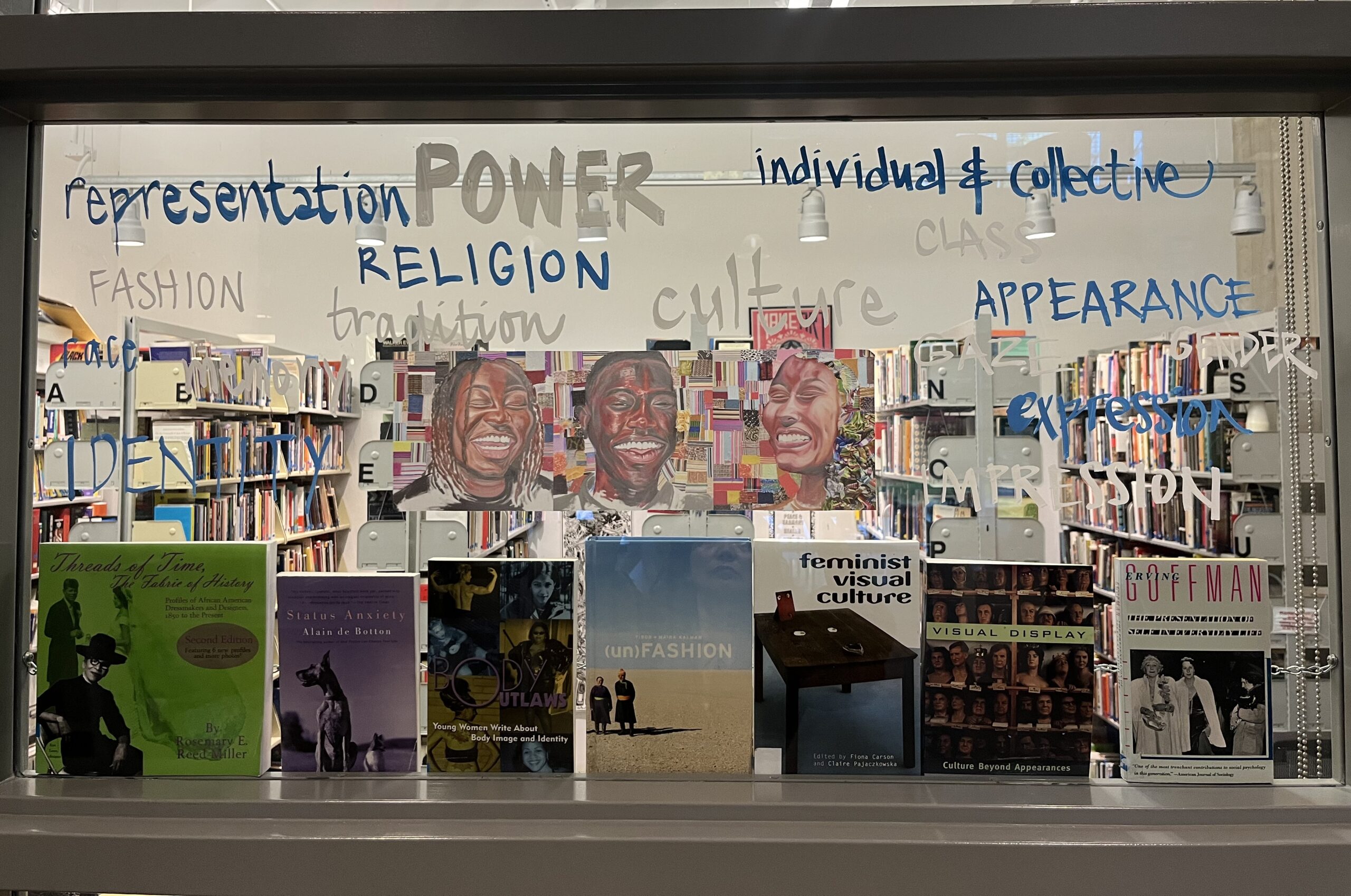 Keywords for the book display: impression, representation, identity, culture, individual, collective, memory, fashion, appearance, persona, expression, fashion, religion, tradition, power, class, gender 