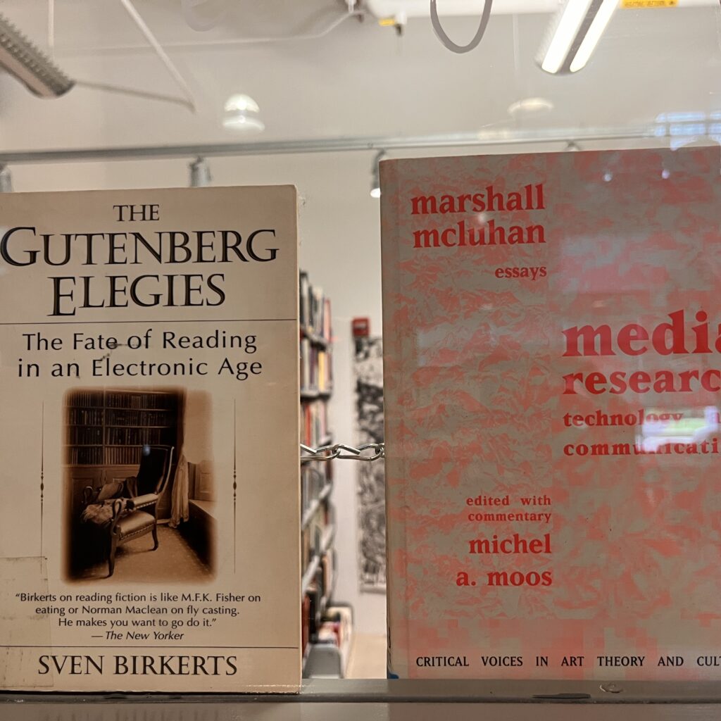 A image of two books on the window